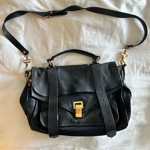 Proenza Schouler PS1 Satchel (Navy Blue)